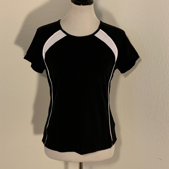 Athletic Works Tops - NWOT Althletic Works Black & White Short Sleeve T-Shirt - Size Large (12-14)